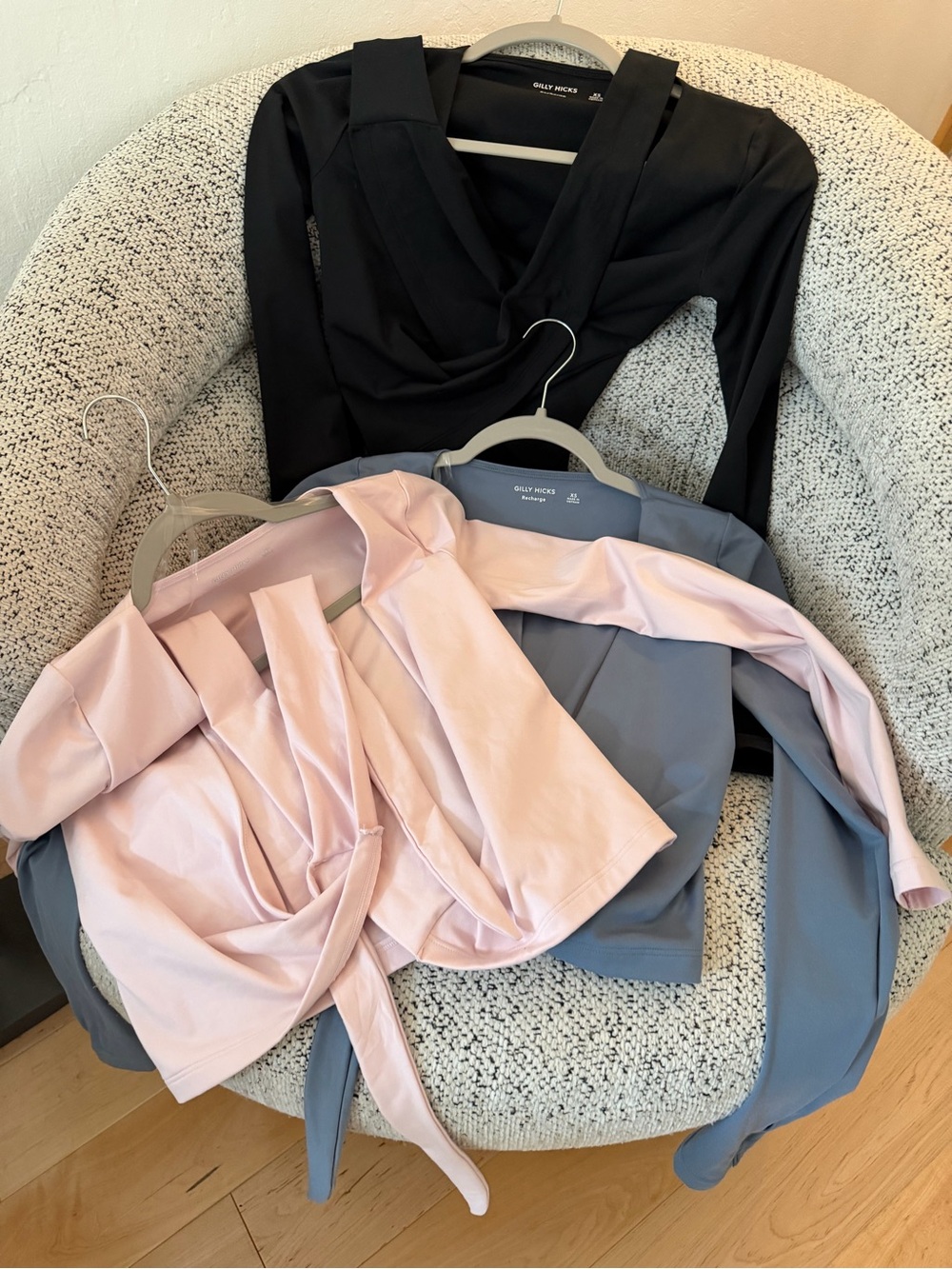 Three hollister gilly hicks restore wrap tops